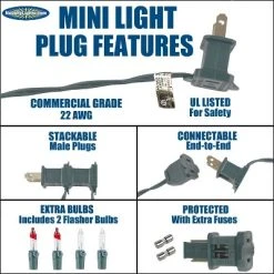 Novelty Lights Inc Novelty Lights Clear 100 Light Incandescent Mini Christmas String Lights 22 Feet -Hyde and Eek Cosplay Store GUEST 00b6b32c dd4a 4a6e be47 99c72bf8104c