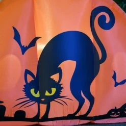 HOMCOM 5ft Halloween Inflatable Ghost with Pumpkin Base, Halloween Decorations with LED Lights for Garden, Indoor, Outdoor -Hyde and Eek Cosplay Store GUEST 02a7951f 0dbb 49fa a07f 79aba8d7cf86