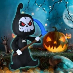 Tangkula 6FT Halloween Inflatable Ghost Outdoor Blow Up Decoration with LED Lights& Blower Blow Up Halloween Decoration -Hyde and Eek Cosplay Store GUEST 03dacaa9 866d 4bd8 bb08 1e3321f16837