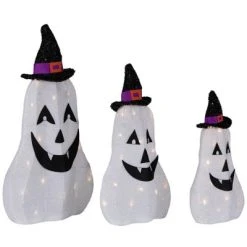 Northlight Set of 3 Spooky Town LED Jack O' Lantern Ghosts Outdoor Halloween Decorations -Hyde and Eek Cosplay Store GUEST 077306ac 0e97 4af6 8fe8 d441a52f8e04