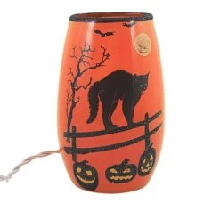 Stony Creek 5.0" Halloween Pre-Lit Small Vase. Witch Cat Haunted Moon - Novelty Sculpture Lights -Hyde and Eek Cosplay Store GUEST 08234197 a91d 4418 9940 94d9744a00b6