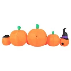 Occasions 8 Foot Inflatable Polyester Pre Lit Silly Faces Pumpkin Patch Halloween Fall Autumn Yard Decoration with Multicolor Lights -Hyde and Eek Cosplay Store GUEST 089ba202 c305 4441 b191 ded985f23173