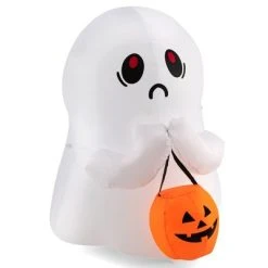 Costway 4' Halloween Inflatable Ghost Holding Pumpkin Blow up Holiday Decor w/LED Lights -Hyde and Eek Cosplay Store GUEST 1430a7a5 b2d2 4554 8ec1 8eb885f3f303