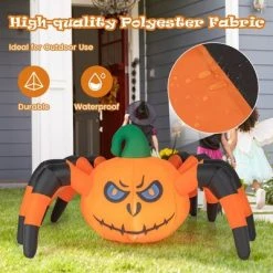 Costway 5 FT Long Halloween Inflatable Pumpkin Spider Blow-up Decoration with LED Light -Hyde and Eek Cosplay Store GUEST 147a0d17 858e 44f6 86bf 7b39ef3c48a8