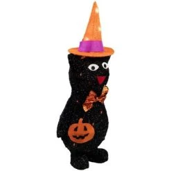 Northlight 24" Spooky Town Lighted Black Cat in Witch's Hat Outdoor Halloween Decoration -Hyde and Eek Cosplay Store GUEST 19ce02fb c2fa 458d 809e a327ab0fa73f