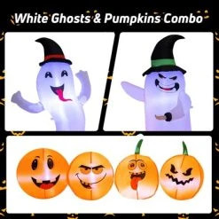 Tangkula 6 FT Halloween Inflatable Pumpkins & Ghosts Party Decoration w/Bright LED Lights & Powerful Blower -Hyde and Eek Cosplay Store GUEST 1cb6e7c2 e45c 4ab6 947b cb558eb9b563