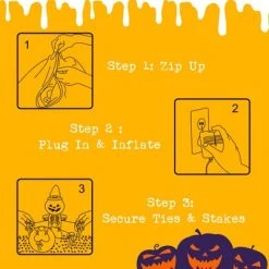 Costway 4Ft/6FT Halloween Blow-up Inflatable Headless Skeleton with LED Bulbs Yard Decoration -Hyde and Eek Cosplay Store GUEST 1fe48519 a48c 450f 935b 52111d3ca122