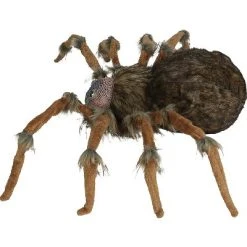 Halloween Express Deluxe Lightup Wolf Spider Halloween Decoration - Size 53 in - Brown