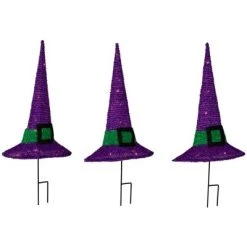Northlight 14" LED Lighted Purple Witches Hat Outdoor Halloween Pathway Markers -Hyde and Eek Cosplay Store GUEST 2815aa8b 7741 460f bc1c 473b351911d0