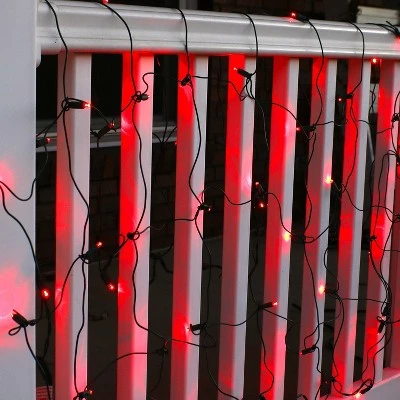 Sunnydaze Decor Sunnydaze Electric Plug-In 70ct LED Indoor/Outdoor Net String Lights 5mm Wide Angle - 6' x 4' Green Wire 1 Sunnydaze Decor Sunnydaze Electric Plug-In 70ct LED Indoor/Outdoor Net String Lights 5mm Wide Angle - 6' x 4' Green Wire