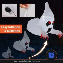 Costway 3.3' Halloween Inflatable Ghost Blow Up Flying Halloween Decoration for Party -Hyde and Eek Cosplay Store GUEST 2d76f22d 111d 4fbb b9f7 7e2609fa5525