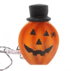 Stony Creek 7.5" Lighted Pumpkin With Hat Spider Jack O Lantern - Novelty Sculpture Lights -Hyde and Eek Cosplay Store GUEST 305ecb43 03d6 4794 85ed e09c49e8e09b