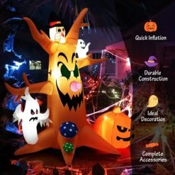 Tangkula 8FT Inflatable Halloween Three White Ghosts with Pumpkin Blow-up Yard Decoration w/Built-in LED Lights & Rotating Lamp Stable & Waterproof 14 Tangkula 8FT Inflatable Halloween Three White Ghosts with Pumpkin Blow-up Yard Decoration w/Built-in LED Lights & Rotating Lamp Stable & Waterproof -Hyde and Eek Cosplay Store GUEST 3064eb55 dbcb 4e0c bc4d 06b86771e30f