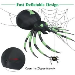Costway 6FT Halloween Inflatable Blow-Up Spider w/ LED Lights Outdoor Yard Decoration 11 Costway 6FT Halloween Inflatable Blow-Up Spider w/ LED Lights Outdoor Yard Decoration -Hyde and Eek Cosplay Store GUEST 31865525 f435 4f63 b54e 064bd1a76642