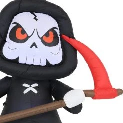 Sunnydaze Decor Sunnydaze 60" Self-Inflatable Holiday Grim Reaper with Scythe Outdoor Halloween Lawn Decoration with LED Lights -Hyde and Eek Cosplay Store GUEST 3828f7bb d90b 4e59 afe1 dbd4b7d63a75