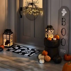 Hyde & EEK! Boutique Falloween Light Up Small Skeleton Halloween Decorative Metal Lantern - Hyde & EEK! Boutique™