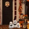 Northlight Set of 3 Spooky Town LED Jack O' Lantern Ghosts Outdoor Halloween Decorations