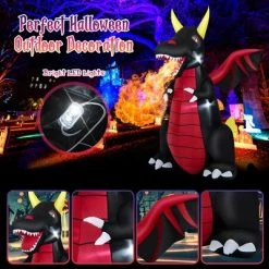Costway 8 FT Halloween Inflatable Fire Dragon Giant Blow up Decoration with LED Lights -Hyde and Eek Cosplay Store GUEST 40d0cd6e 0bc9 42ea 8b67 ec03cf2d2ae7