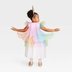 Hyde & EEK! Boutique Toddler Light Up Rainbow Unicorn Halloween Costume Dress with Headpiece 4-5T - Hyde & EEK! Boutique™