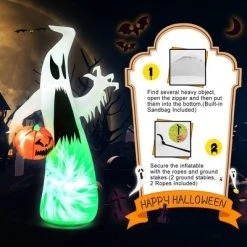 Costway 6 FT Inflatable Halloween Hunting Ghost with Pumpkin w/Spinning Lamp 15 Costway 6 FT Inflatable Halloween Hunting Ghost with Pumpkin w/Spinning Lamp -Hyde and Eek Cosplay Store GUEST 434fd1d4 52b4 4459 b2c5 2329ceb36458