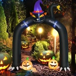 Costway 9FT Halloween Inflatable Cat Archway Blow-up Doorway Decoration with Wizard Cat & Pumpkins Bright LED Lights 15 Costway 9FT Halloween Inflatable Cat Archway Blow-up Doorway Decoration with Wizard Cat & Pumpkins Bright LED Lights -Hyde and Eek Cosplay Store GUEST 438df93e c7a6 463e 924f 1c31c49e69b4