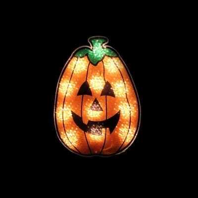Northlight 12" Lighted Jack-O-Lantern Halloween Window Silhouette Decoration 1 Northlight 12" Lighted Jack-O-Lantern Halloween Window Silhouette Decoration
