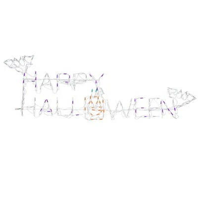 National Tree Company 57" Lighted Happy Halloween Sign 4 National Tree Company 57" Lighted Happy Halloween Sign - Image 4
