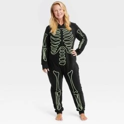 Women's Glow-In-The-Dark Skeleton Halloween Matching Family Union Suit - Hyde & EEK! Boutique™ Black -Hyde and Eek Cosplay Store GUEST 499ed820 caf1 4904 9b47 511b4b6a8bcf 1