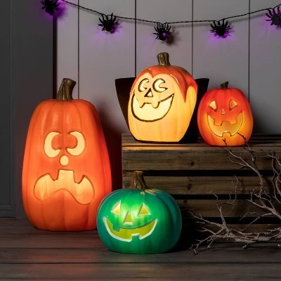Hyde & EEK! Boutique Light Up Vampire Pumpkin Halloween Decorative Prop - Hyde & EEK! Boutique™ 1 Hyde & EEK! Boutique Light Up Vampire Pumpkin Halloween Decorative Prop - Hyde & EEK! Boutique™