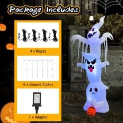 Costway 10 ft Inflatable Halloween Overlap Ghost Giant Decoration w/ Colorful RGB Lights 16 Costway 10 ft Inflatable Halloween Overlap Ghost Giant Decoration w/ Colorful RGB Lights -Hyde and Eek Cosplay Store GUEST 4fc8d823 905d 4e88 8153 032d004276cf