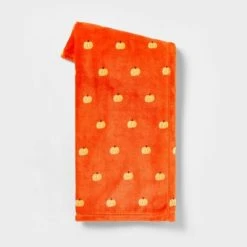 Mini Pumpkin Printed Halloween Throw Blanket - Hyde & EEK! Boutique™ Orange/gold -Hyde and Eek Cosplay Store GUEST 4fcf8c13 d72e 4715 8e28 c455eac4fedd
