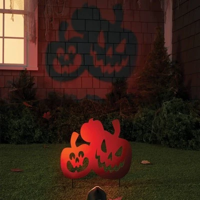 Hyde & EEK! Boutique LED Flat Pumpkin Halloween Silhouette Shadow Maker Light - Hyde & EEK! Boutique™ 1 Hyde & EEK! Boutique LED Flat Pumpkin Halloween Silhouette Shadow Maker Light - Hyde & EEK! Boutique™