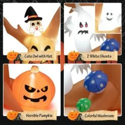 Tangkula 8FT Inflatable Halloween Three White Ghosts with Pumpkin Blow-up Yard Decoration w/Built-in LED Lights & Rotating Lamp Stable & Waterproof 12 Tangkula 8FT Inflatable Halloween Three White Ghosts with Pumpkin Blow-up Yard Decoration w/Built-in LED Lights & Rotating Lamp Stable & Waterproof -Hyde and Eek Cosplay Store GUEST 56e8b9d3 ed11 41ac b398 cd5fb93f76dd