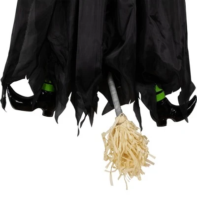 Northlight 4' Crashed Giant Tree Trunk Witch Hanging Halloween Decoration 5 Northlight 4' Crashed Giant Tree Trunk Witch Hanging Halloween Decoration - Image 5