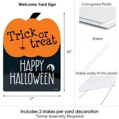 Big Dot of Happiness Trick or Treat - Outdoor Halloween Decorations - Happy Halloween Yard Sign - Welcome Yard Sign -Hyde and Eek Cosplay Store GUEST 59a8e16c fcb6 48bf 9eba 5df37cbabf00