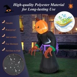 Tangkula 6.5 FT Halloween Inflatable Pumpkin Reaper Giant Blow up Ghost Decoration w/Pumpkin Face Built-in Lights Ground Stakes -Hyde and Eek Cosplay Store GUEST 59d2ac57 e9a9 43ac 8241 6d222e3d91e4