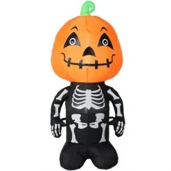 Sunnydaze Decor Sunnydaze Indoor/Outdoor Halloween Pumpkin Head Skeleton Man Inflatable Yard Decoration - 50" -Hyde and Eek Cosplay Store GUEST 604810c4 a9cb 4bd4 b659 63637b4463cb