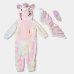 Toddler Adaptive Plush Unicorn Halloween Costume Jumpsuit - Hyde & EEK! Boutique™