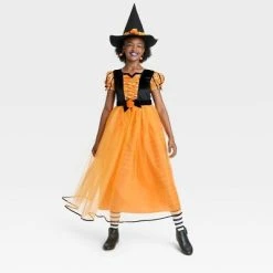 Kids' Witch Halloween Costume Dress with Hat - Hyde & EEK! Boutique™ Multicolor -Hyde and Eek Cosplay Store GUEST 6247b5d3 4964 40ff aedd 4c11e1851f68