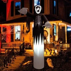 Costway 12 FT Inflatable Halloween Skeleton Giant Blow up Halloween Skull w/ LED Lights -Hyde and Eek Cosplay Store GUEST 629085b2 c8c4 4b6b b5ff 08dbdeee4c40