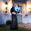 Outsunny HOMCOM 7' Halloween Inflatables Outdoor Decorations Pumpkin Reaper, Ghost Blow Up LED Yard Decor for Garden, Lawn, Party, Holiday, Waterproof