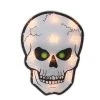Northlight 12" Lighted Holographic Halloween Skull Window Silhouette Decoration