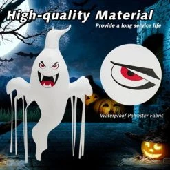 Costway 5 FT Tall Halloween Inflatable Hanging Ghost Blow-up Yard Decoration w/LED Light -Hyde and Eek Cosplay Store GUEST 6bddc941 e695 4974 95a2 04d6d167900f