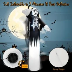 Tangkula 12 FT Halloween Inflatable Skeleton Decoration w/ Built-in LEDs Inflatable Scull Face Ghost 14 Tangkula 12 FT Halloween Inflatable Skeleton Decoration w/ Built-in LEDs Inflatable Scull Face Ghost -Hyde and Eek Cosplay Store GUEST 6c0b27c8 b436 4c55 8c31 03043dca32a9