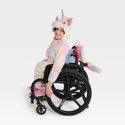 Kids' Adaptive Plush Unicorn Halloween Costume Jumpsuit - Hyde & EEK! Boutique™ 1 Kids' Adaptive Plush Unicorn Halloween Costume Jumpsuit - Hyde & EEK! Boutique™
