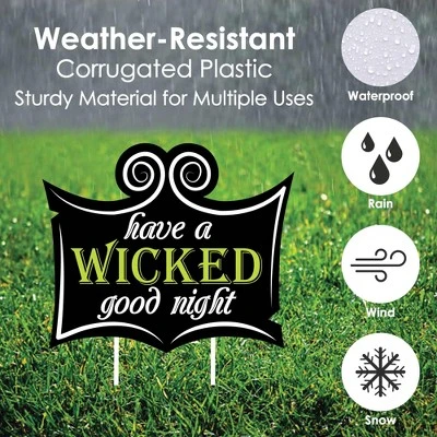 Big Dot of Happiness Happy Halloween - Witch Lawn Decorations - Outdoor Halloween Yard Decorations - 10 Piece 3 Big Dot of Happiness Happy Halloween - Witch Lawn Decorations - Outdoor Halloween Yard Decorations - 10 Piece - Image 3