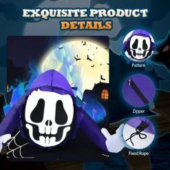 Costway 4 Ft Halloween Inflatable Ghost Outdoor & Indoor Halloween Decoration -Hyde and Eek Cosplay Store GUEST 6d94af13 7e8f 46ce bf3b 9cc9744bd0b3