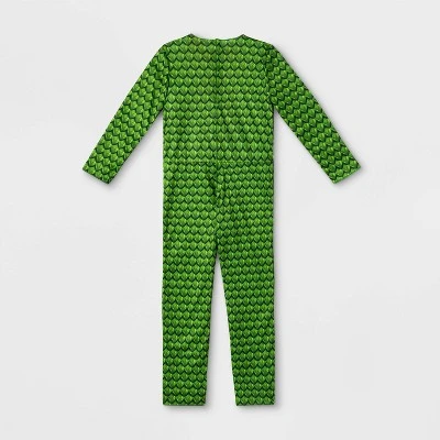 Kids' Adaptive Dragon Halloween Costume Jumpsuit with Headpiece - Hyde & EEK! Boutique™ Multicolor 2 Kids' Adaptive Dragon Halloween Costume Jumpsuit with Headpiece - Hyde & EEK! Boutique™ Multicolor - Image 2