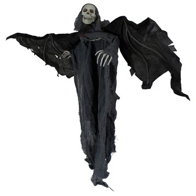 Northlight 50" Spooky Town LED Lighted and Animated Winged Grim Reaper Halloween Decoration 3 Northlight 50" Spooky Town LED Lighted and Animated Winged Grim Reaper Halloween Decoration - Image 3