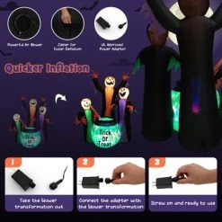 Tangkula 8 FT Tall Halloween Inflatable Three Witch & Magic Potion Pot Decoration w/ Built-in LEDs & Ropes & Stakes for Party Garden Lawn 11 Tangkula 8 FT Tall Halloween Inflatable Three Witch & Magic Potion Pot Decoration w/ Built-in LEDs & Ropes & Stakes for Party Garden Lawn -Hyde and Eek Cosplay Store GUEST 720db1d8 10de 4a9c 9bcc 6a1e89d72885